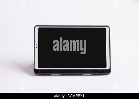 Tablet pc isolated on white background. Stock Photo