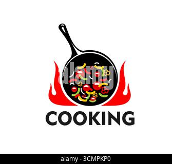 cook flame fire logo chef kitchen Stock Vector Image & Art - Alamy