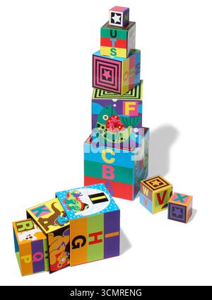blocks on white background Stock Photo