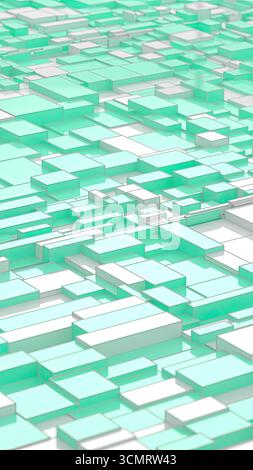 Geometric shapes background 3D rendering Stock Photo