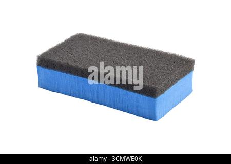 Sponge coating detailing application isolated on white background. Car care equipment Stock Photo