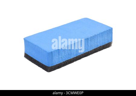 Sponge coating detailing application isolated on white background. Car care equipment Stock Photo