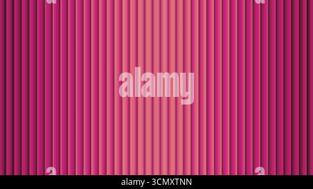 Pink ribbed glass background with gradient pattern and abstract fluted texture. Rainbow acrylic stripes effect for decorative wall. Translucent prism Stock Vector