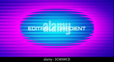 Y2K neon fractal gradient glass with abstract blue pink colors. Vibrant mesh texture with holographic blur for modern posters or wallpapers. Geometric Stock Vector