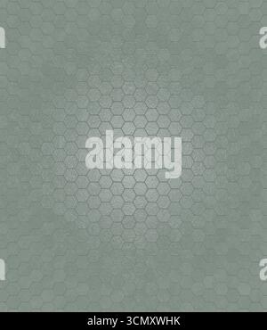 Light reflecting on green hexagonal tiles creates modern background Stock Photo
