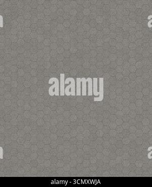 Gray textured background with repeating hexagon pattern Stock Photo