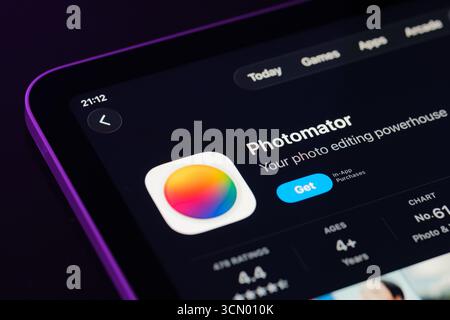 Photomator app Stock Photo