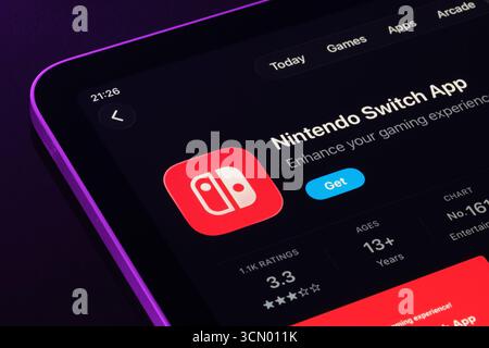 Nintendo Switch Online app Stock Photo