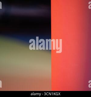 Abstract gradient light red orange blue color background. Minimal blurred shapes with smooth transition create a modern artistic texture useful for de Stock Photo