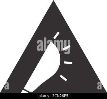 Modern bulb logo with letter A Stock Vector