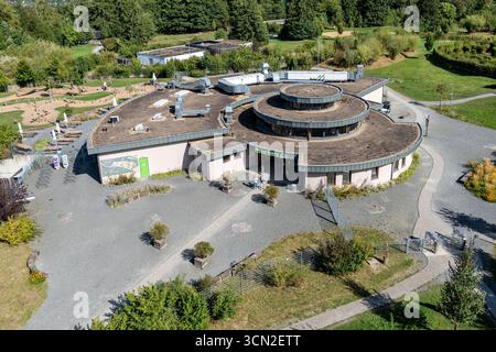 visitor center of the Panarbora youth hostel and experience of nature park in Waldbröl, Germany Stock Photo