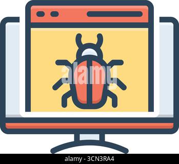 Icon for debug, fixing Stock Vector