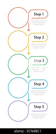 Successful blogging infographic template Stock Vector