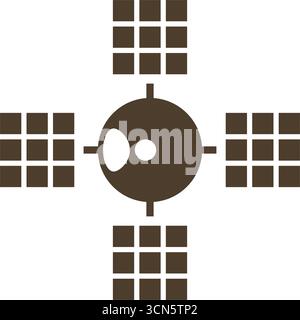 Satellite Communication Space Icon design Stock Vector