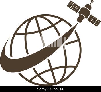 Satellite Communication Space Icon design Stock Vector