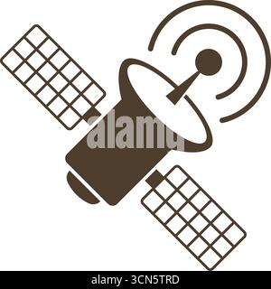 Satellite Communication Space Icon design Stock Vector
