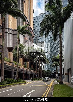 Exterior of Parkview Square building in the Bugis district of Singapore Stock Photo
