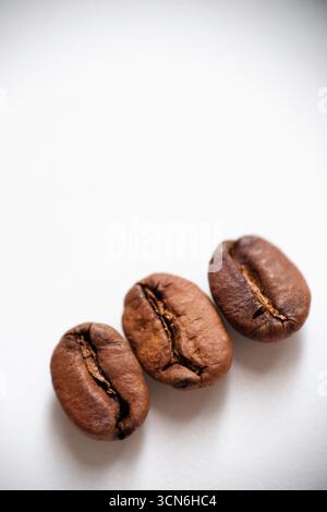 Close-up of freshly roasted coffee beans Stock Photo