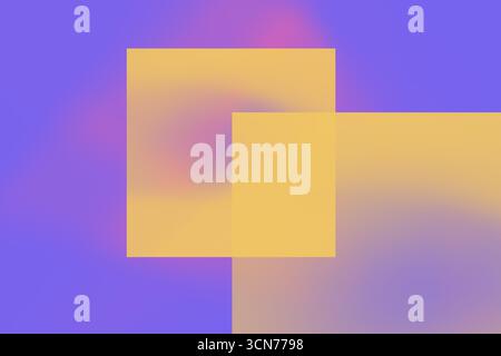This design features a vibrant abstract wallpaper with overlapping yellow shapes on a purple backdrop. The soft gradients create a visually appealing Stock Photo