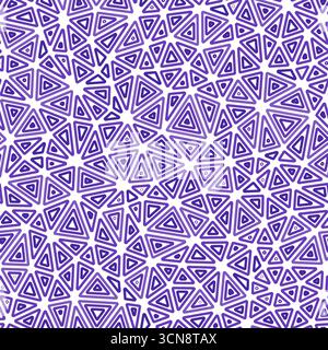 Geometric template background. Compact triangle size. Multiple repeated inner triangles. Single color tone style. Repeatable pattern. Stock Vector