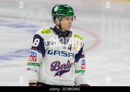 Yannick Veilleux (Eisb?ren Berlin #38), NIKLAS TREUTLE (Ice Tigers #31 ...