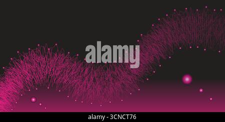 Dynamic Pink Wave Stock Vector
