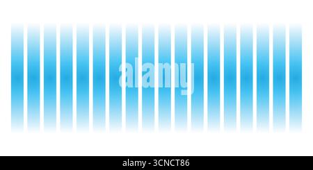 Multiple Slit (Diffraction Grating) Interference Pattern – Blue Spectrum Stock Vector