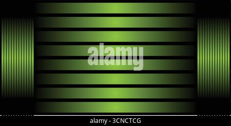 Abstract Green Glowing Striped Background Stock Vector