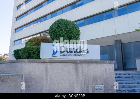 Dundas Data Visualization office in North York Toronto, ON, Canada. Stock Photo