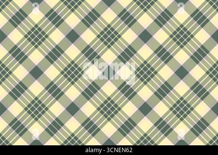 Lady pattern fabric seamless, professional tartan texture textile. Trend background vector check plaid in pastel and light colors palette. Stock Vector