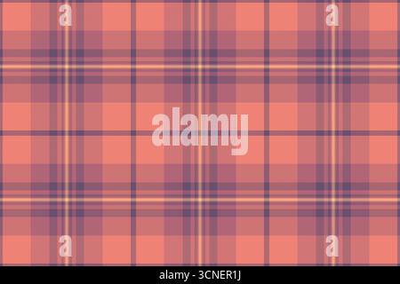 Printing seamless texture textile, geometrical background fabric plaid. Towel pattern tartan check vector in red and pastel colors palette. Stock Vector