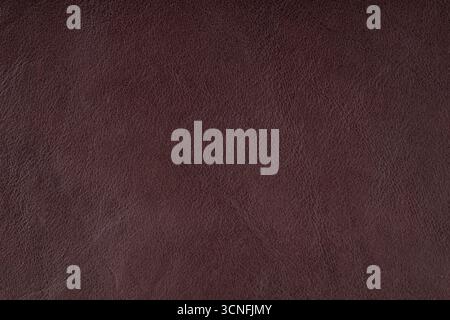 Close up of brown leather surface showing natural texture and fine grain pattern Stock Photo