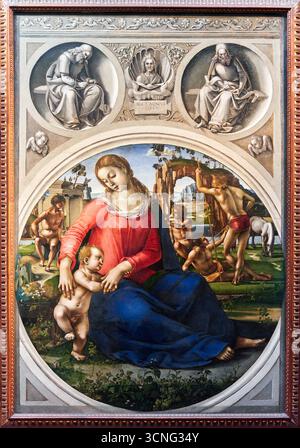 Madonna and Child with Prophets 1490 Luca Signorelli ( 1445 - 1523) was ...