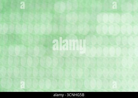 Green bokeh abstract background, circle shape bokeh background Stock Photo