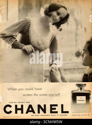 1960 Chanel No. 5 perfume ad Stock Photo - Alamy