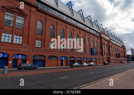 Ibrox Stadium, home of Glasgow Rangers FC in Strathclyde, Scotland Stock Photo
