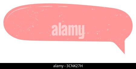 Hand Drawn Grunge Pink Sticker Bubble Stock Vector