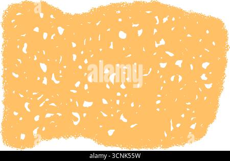 Orange Crayon Squiggle Quote Frame Sketch Stock Vector