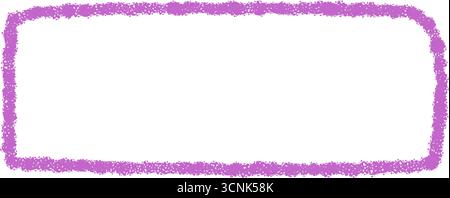 Fluid Crayon Scribble Outline Textbox Rectangle Stock Vector
