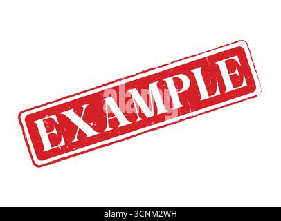 A Example Rubber Stamp Seal for Illustrations and Mockups Stock Vector