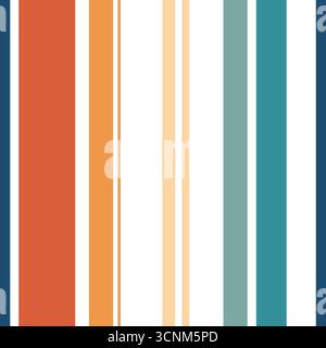 Abstract vector geometric seamless pattern. Vertical stripes. Monochrome background. Wrapping paper. Print for interior design and fabric. Backdrop in Stock Vector