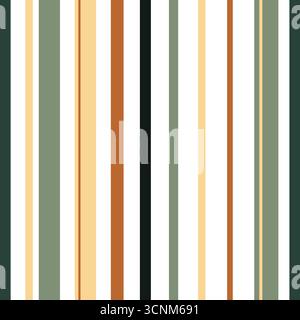 Striped seamless pattern. Abstract background elegant brown, gray lines. Vector illustration vertical stripes. Repeating texture. Ornament in stripe. Stock Vector