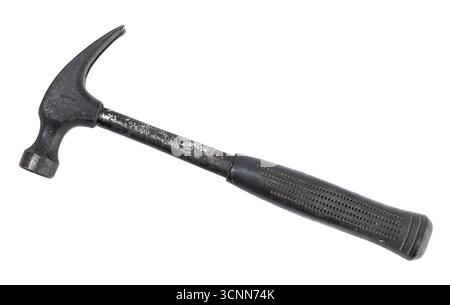Grunge claw hammer isolated on white background Stock Photo