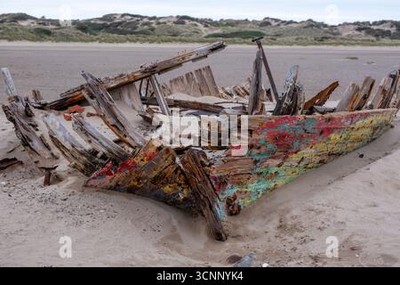 Wreck at Crow Point. Stock Photo