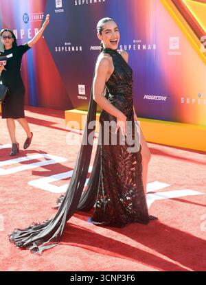 Actress María Gabriela de Faría attends the Premiere of Warner Bros