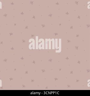 Seamless pattern of hand drawn rowens. Berries seamless pattern. Outline berries seamless pattern Stock Vector