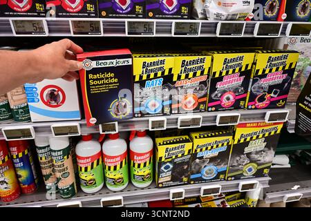 Rodenticide in a store Stock Photo