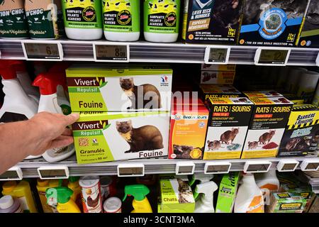 Rodenticide in a store Stock Photo