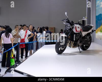 Sep. 20th, 2025, Crowds watching ZXMoto released new model ZX