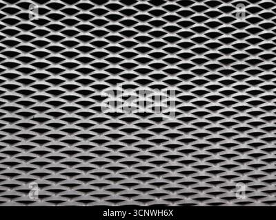 grey steel mesh metal texture useful as a background Stock Photo